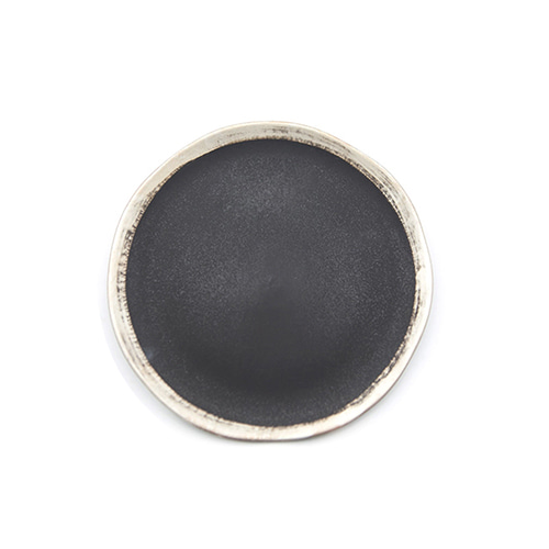 JARS Silver Rim Round Plate  잘스 은 테두리 원형 접시 (Ø26) (블랙)MADE  IN  FRANCE