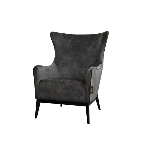 Zacc collection by SEDEC B Lounge Chair B 라운지 체어 - BL193(다크그레이 벨벳)