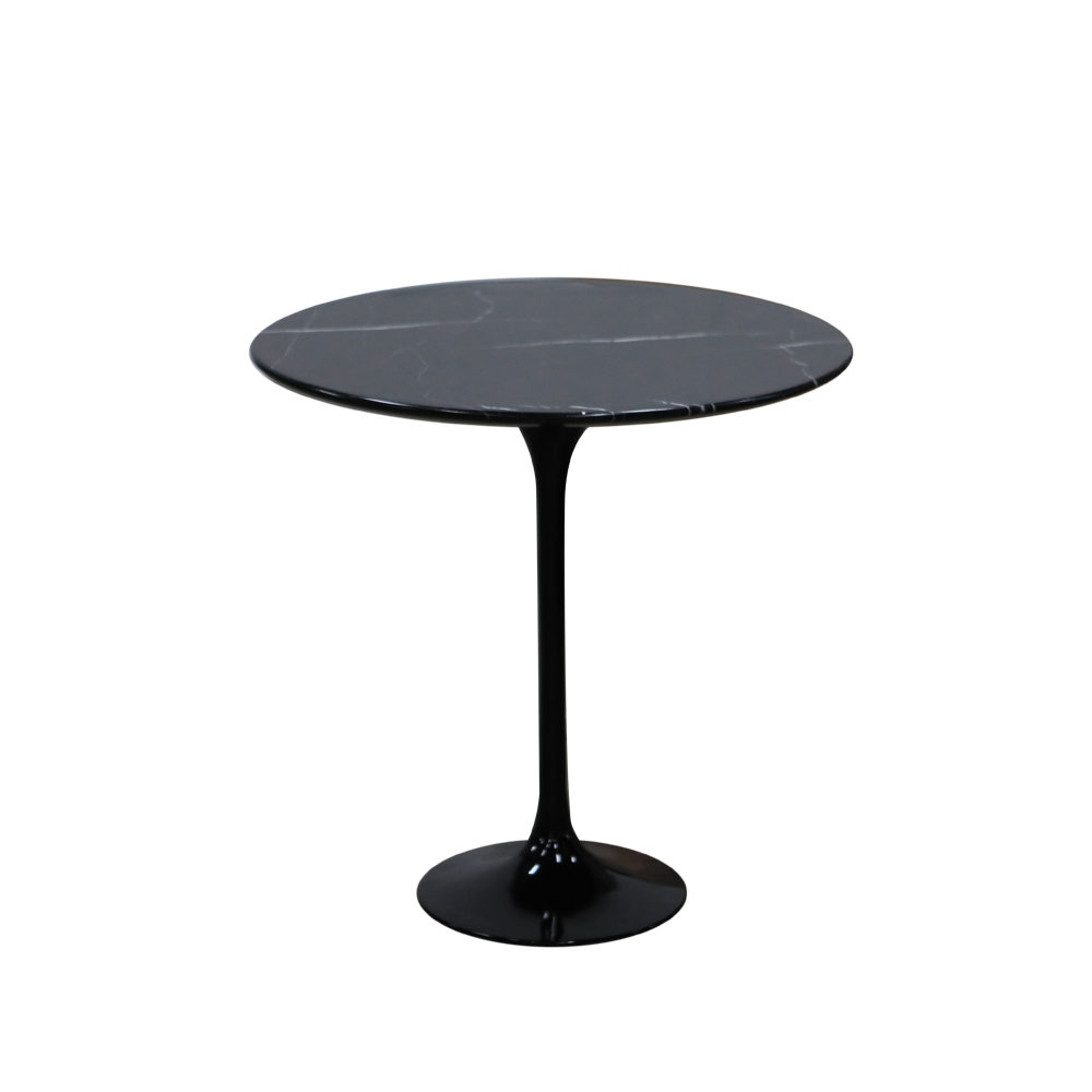 Round Marble Side Table원형 대리석 사이드 테이블 (Ø52)(블랙)